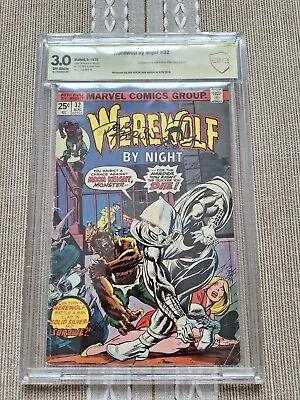Buy Werewolf By Night #32 !!moon Knight 1st App!! Cbcs 3.0 Signed By Don Perlin • 607.63£