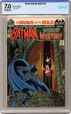 Buy Brave And The Bold #93 CBCS 7.0 1971 22-0692A42-146 • 115.19£