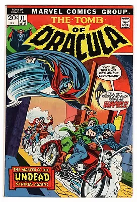 Buy Tomb Of Dracula Vol 1 No 11 Aug 1973 (VFN-) (7.5) Marvel Bronze Age • 24.99£