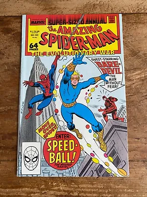 Buy Amazing Spider-Man Annual #22 1st Speedball Appearance Daredevil App Comic 1988& • 10.39£