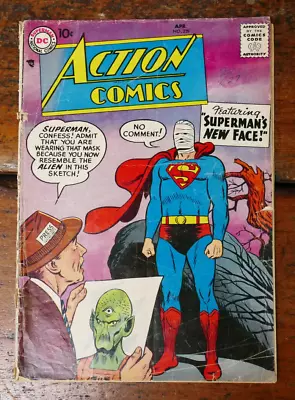 Buy Action Comics #239 - 1958 DC Comics Silver Age Superman’s New Face - FR/GD • 44.20£