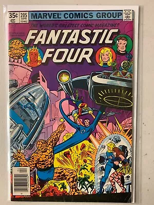 Buy Fantastic Four #205 Newsstand, 1st Full Appearance Nova Corps 5.0 (1979) • 8£