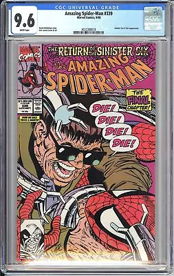 Buy Amazing Spider-Man #339 CGC 9.6 4032388018 Sinister Six & Thor Appearance! • 47.96£