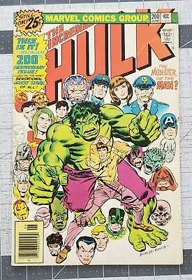 Buy Incredible Hulk #200 (Marvel, 1976) John Romita Cover Art Anniversary Issue VG • 11.98£