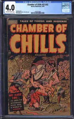 Buy Chamber Of Chills #23 Cgc 4.0 Ow/wh Pages // Pre Code Horror Harvey 1951 • 358.49£