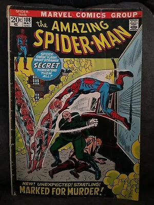 Buy Amazing Spider-Man #108 - 1st App Of Sha Shan - Romita Art - Marvel (1972) • 13.59£