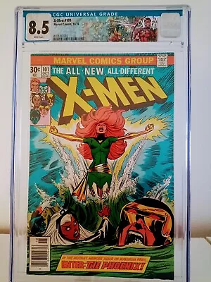 Buy X-men # 101  Cgc 8.5  Key 1st App & Origin Phoenix Cents  1976 • 839.95£
