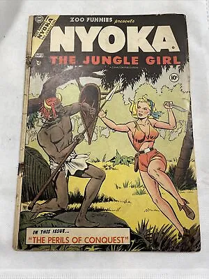 Buy ZOO FUNNIES #9 (1954) - Poor Low Grade NYOKA THE JUNGLE GIRL PERILS OF CONQUEST • 19.77£