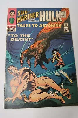 Buy Tales To Astonish #80 Sub-Mariner & Hulk 2nd Appearance Of Tyrannus 1966 Good VG • 11.83£