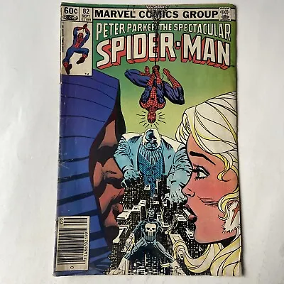 Buy SPECTACULAR SPIDER-MAN # 82 Comic 1st Kingpin Vs Punisher Cloak Dagger App 1983 • 3.54£