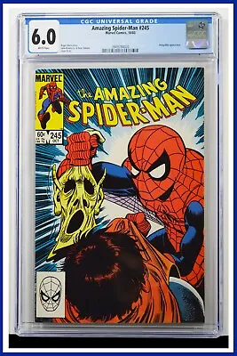 Buy Amazing Spider-Man #245 CGC Graded 6.0 Marvel 1983 White Pages Comic Book. • 42.57£