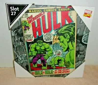 Buy Artissimo Marvel Incredible Hulk #156   Cover Canvas Wall Art 10  X10  New • 23.71£