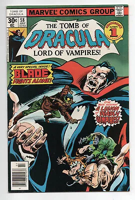 Buy Tomb Of Dracula #58 (1977) VF+ Solo Blade Story • 35.44£