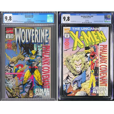 Buy CGC 9.8 Wolverine 85, Uncanny X-Men 316, Phalanx Covenant, Graded Comic Lot,Foil • 106.73£