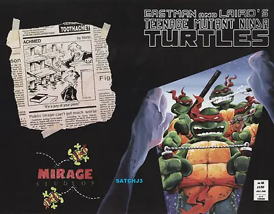 Buy 1988 Teenage Mutant Ninja Turtles #16 Original Production Art Cover Tmnt Mirage • 241.28£