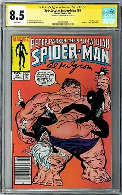 Buy Spectacular Spider-Man #91 CGC SS 8.5 (Jun 1984) Signed By Al Milgrom, Black Cat • 118.27£