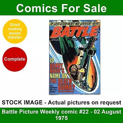 Buy Battle Picture Weekly Comic #22 - 02 August 1975 - VG/VG+ - Master Plan No 6 • 4.99£