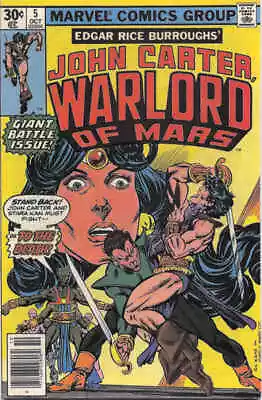 Buy John Carter, Warlord Of Mars #5 FN; Marvel | Edgar Rice Burroughs - We Combine S • 3.94£