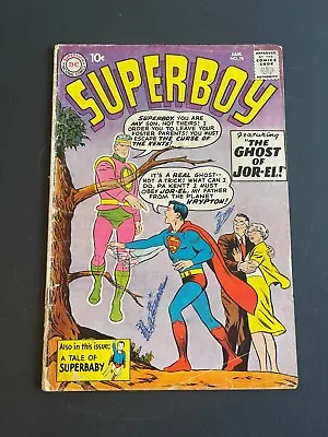 Buy Superboy #78 - Origin Of Superboy's Costume! (DC, 1960) Good • 17.36£