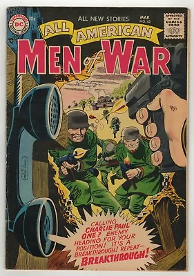 Buy All American Men Of War (1952) #43 1st Print Joe Kubert Bill Finger Andru VG+  • 22.14£