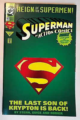 Buy Action Comics #687 Superman Die-cut Cover 1993 - 1st Printing EXCELLENTCONDITION • 4.49£