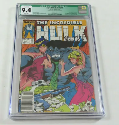 Buy Incredible Hulk #347 CGC 9.4 WP Signed Peter David 1st  Joe Fixit Marvel Comics • 102.11£