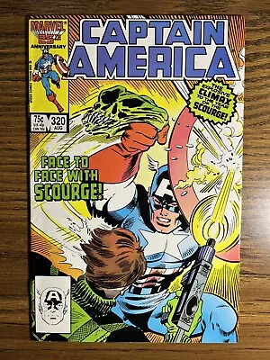 Buy Captain America 320 Direct Edition Death Of Scourge Marvel Comics 1986 • 3.11£