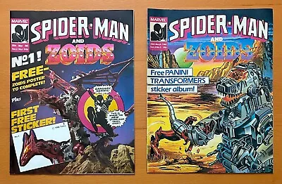 Buy Spider-Man Zoids #1 & #2. Free Gifts With #1 (Marvel UK 1986) 2 X Comics • 65£