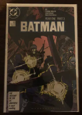 Buy Batman #406 VF/NM 9.0 DC COMICS YEAR ONE PART 3 FRANK MILLER • 11.85£