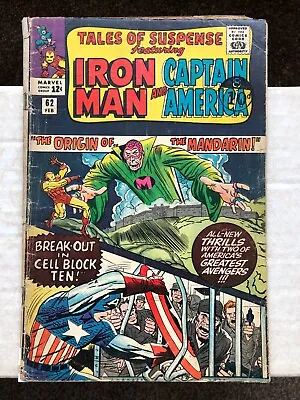 Buy Tales Of Suspense 62 (1965) Iron Man, Captain America. Origin Mandarin, Cents • 11.99£