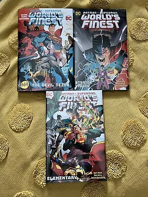 Buy Batman Superman Worlds Finest Volumes 1,2,3 Hardcover Mark Waid DC Comics • 19£