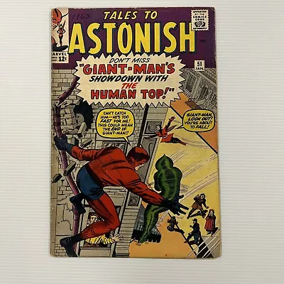 Buy Tales To Astonish #51 1964 VG- 2nd Wasp Cent Copy **Date Written On Front** • 36£