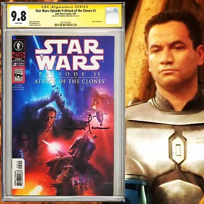 Buy CGC 9.8 SS Star Wars Episode II Attack Of The Clones #2 Signed Temuera Morrison • 536.25£