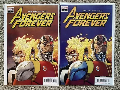 Buy Avengers Forever #3 Set 1st & 2nd Print Nm 1st Female Mk Marvel Comics 2022 • 9.63£