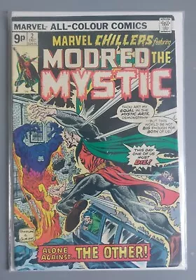 Buy Marvel Chillers #2, 1975 2nd Modred The Mystic, OF MAGIC AND MADNESS STAN LEE  • 9£
