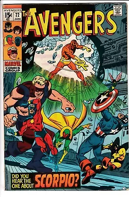 Buy AVENGERS #72, 1st App ZODIAC, Marvel Comics (1970) • 14.95£