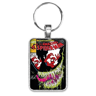 Buy The Amazing Spider-Man #346 Cover Key Ring Or Necklace Venom Comic Book Jewelry • 10.21£