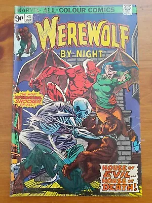 Buy Werewolf By Night #34 Oct 1975 Good/VGC 3.0 • 3.50£