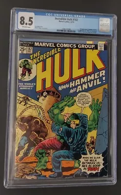 Buy Incredible Hulk #182 CGC 8.5 3rd Appearance Wolverine - Marvel Comics 1974 • 238.30£