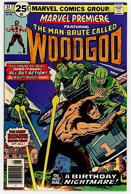 Buy Marvel Premiere 31 Woodgod VF 8.0 Marvel 1976 Bronze Age 25 Cent Version • 25.29£