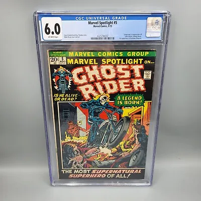 Buy Marvel Spotlight #5 (1972) CGC 6.0 1ST GHOST RIDER • 949.89£