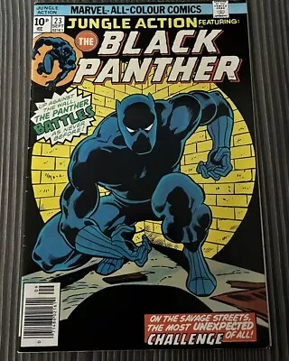 Buy Jungle Action Black Panther Issue 23 - Marvel Key (1976) Pence Variant - VF 8.0 • 25£