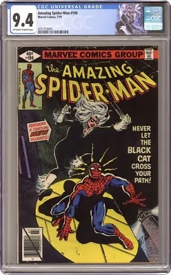 Buy Amazing Spider-man #194 Cgc 9.4 1st Black Cat Felicia Hardy Custom Label • 652.25£