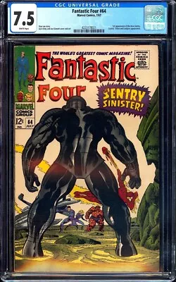 Buy Fantastic Four #64 CGC 7.5 (1964) 1st App. Of The Kree Sentry! KEY ISSUE! L@@K! • 120.52£