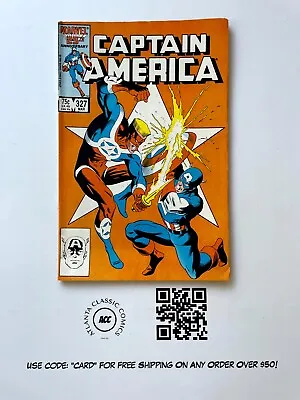 Buy Captain America # 327 VF Marvel Comic Book Avengers Falcon Hulk Thor 3 J887 • 8.33£