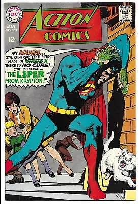 Buy Action Comics #363 Vf- 7.5 Superman The Leper From Krypton! Silver Age Dc! • 31.62£