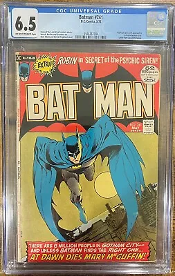 Buy Batman V1 #241 May 1972 Key: Classic Neal Adams Cover CGC 6.5 • 236.98£