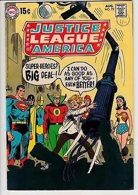 Buy Justice League Of America #73 • 1969 Vintage DC 12¢ • 1st App GA Superman In SA • 0.99£