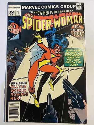 Buy SPIDER-WOMAN #1 Origin & New Costume Jessica Drew Marvel 1978 FN+/VF- 6.5/7.0  • 29.95£