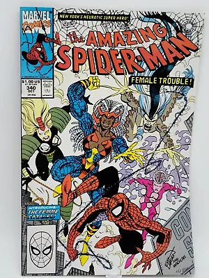 Buy Marvel Amazing Spider-Man Issue #340 The  Femme Fatales Mid-High Grade Comic • 4.97£